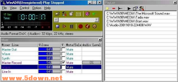 WinADR(音频处理软件) v3.0免费版