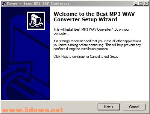 Best MP3 WAV Converter(音频格式转换工具) v1.0.0.1免费版