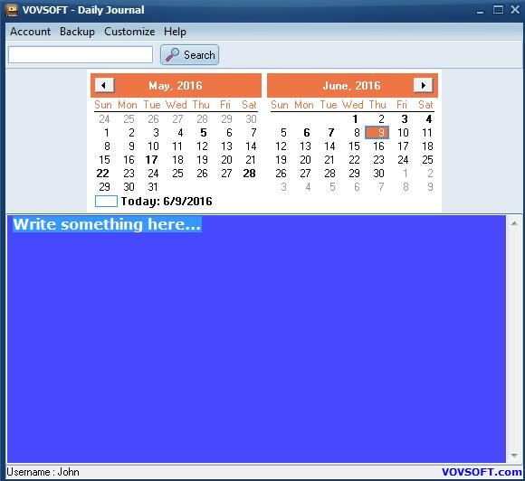 VovSoft Daily Journal(电脑日记软件) v5.7免费版