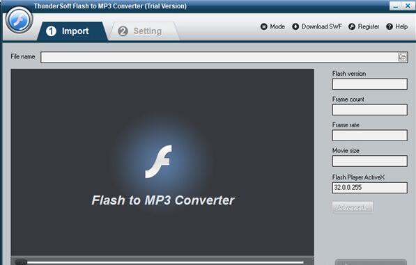 flash转mp3工具(ThunderSoft Flash to MP3 Converter) v4.0.0免费版