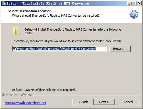 flash转mp3工具(ThunderSoft Flash to MP3 Converter) v4.0.0免费版