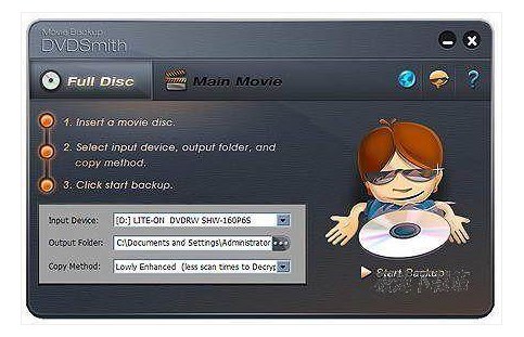 DVDSmith Movie Backup 1.0.8 中文绿色版下载