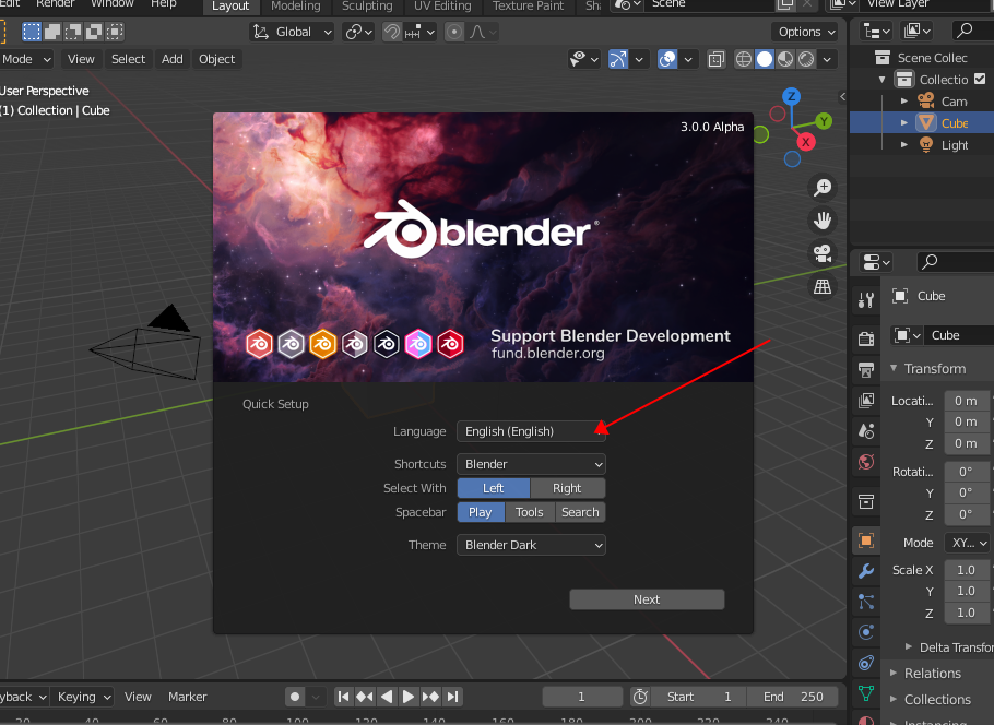 Blender 3D 3.0【三维动画制作软件】中文免安装版下载安装图文教程、破解注册方法