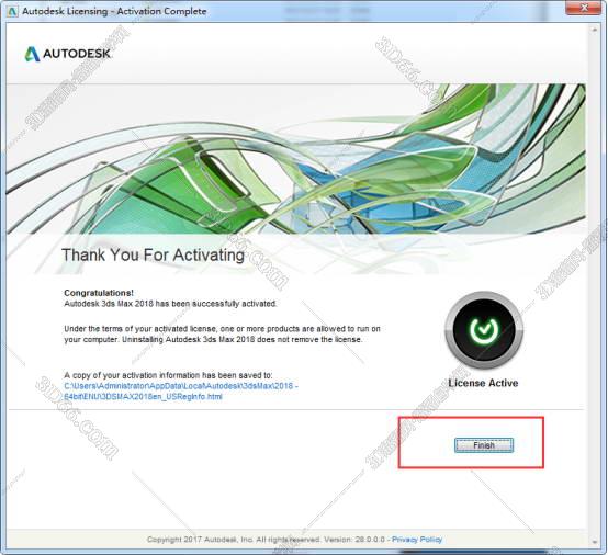 Autodesk 3dsmax2018简体中文版安装图文教程、破解注册方法