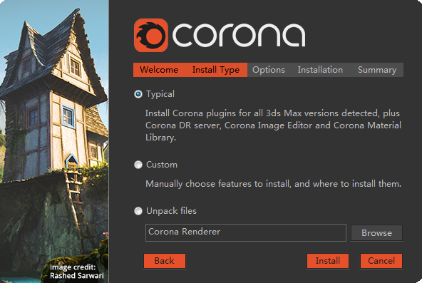 Corona Renderer 6.2 for 3dmax 2014-2022 汉化破解版安装图文教程、破解注册方法