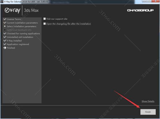 vray3.6 for 3dmax2016 免费破解版安装图文教程、破解注册方法