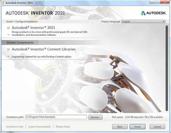 Autodesk Inventor2021中文版【Inventor 2021破解版】中文破解版安装图文教程、破解注册方法
