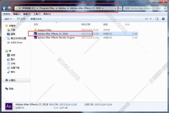 Adobe After Effects cc2018中文版安装图文教程、破解注册方法