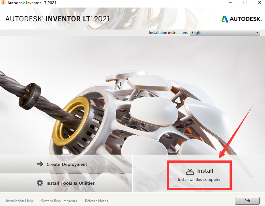 Autodesk Inventor2021【Inventor 2021破解版】英文破解版安装图文教程、破解注册方法