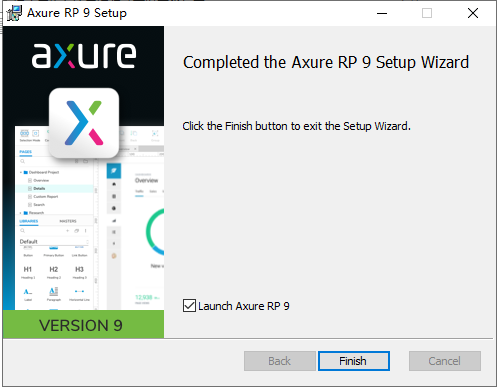 Axure RP 9.0.0.3704企业版【附授权码】汉化破解版安装图文教程、破解注册方法