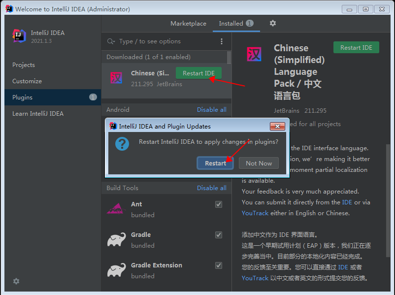 IntelliJ IDEA 2021.1.3旗舰版【Java编程工具】绿色破解版安装图文教程、破解注册方法