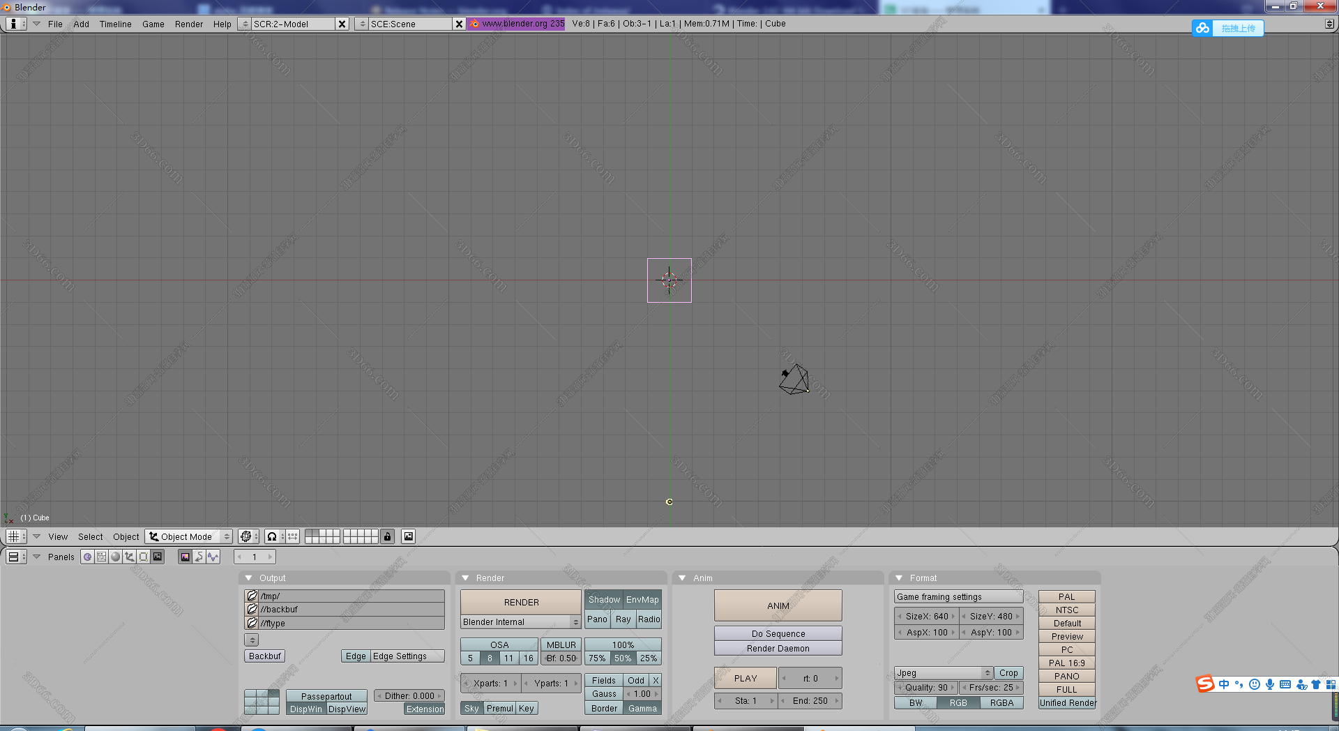 blender软件 导入格式