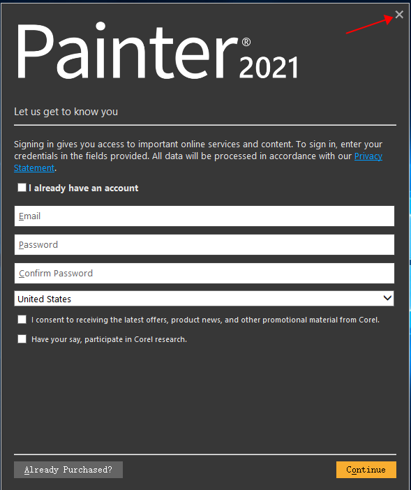 Corel Painter 2021【Painter 2021绿色版】中文破解版安装图文教程、破解注册方法