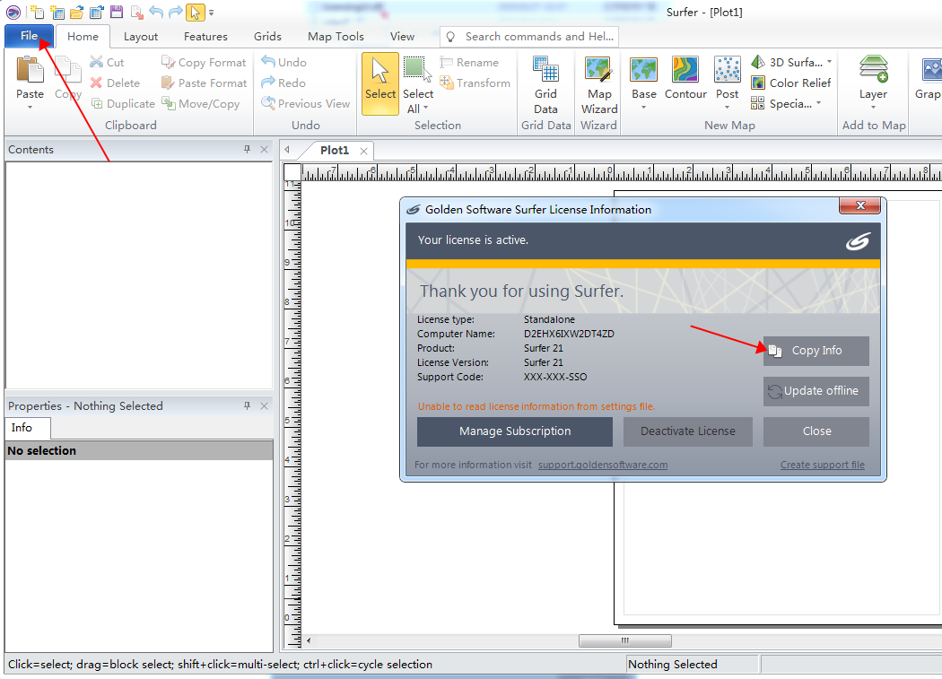 golden software surfer 21【3D立体绘图建模软件】英文破解版下载安装图文教程、破解注册方法