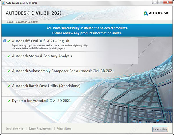 Autodesk Civil 3d 2021【免费破解版】附注册机安装图文教程、破解注册方法