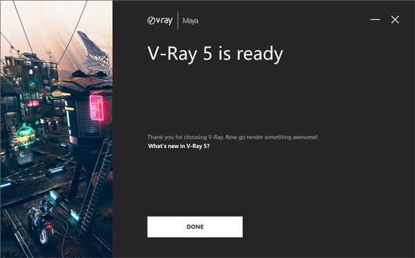 VRay5.1 Next for Maya2018/2019/2020/2022 完整破解版安装图文教程、破解注册方法