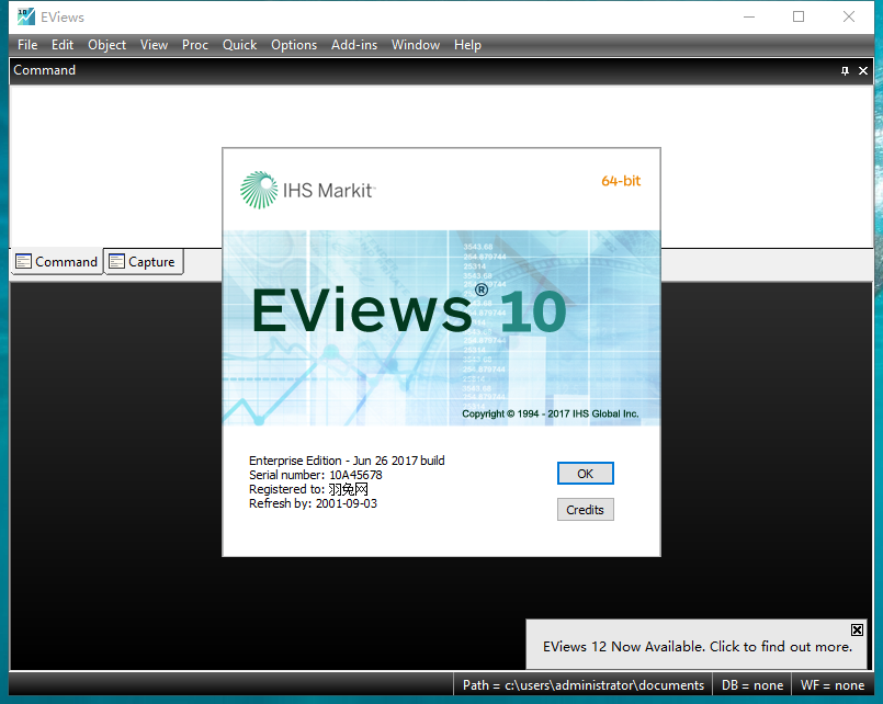 EViews 10【专业计量经济学软件】免费破解版安装图文教程、破解注册方法