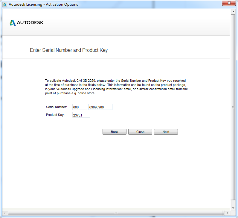 Autodesk Civil 3d 2020【英文破解版】附注册机安装图文教程、破解注册方法