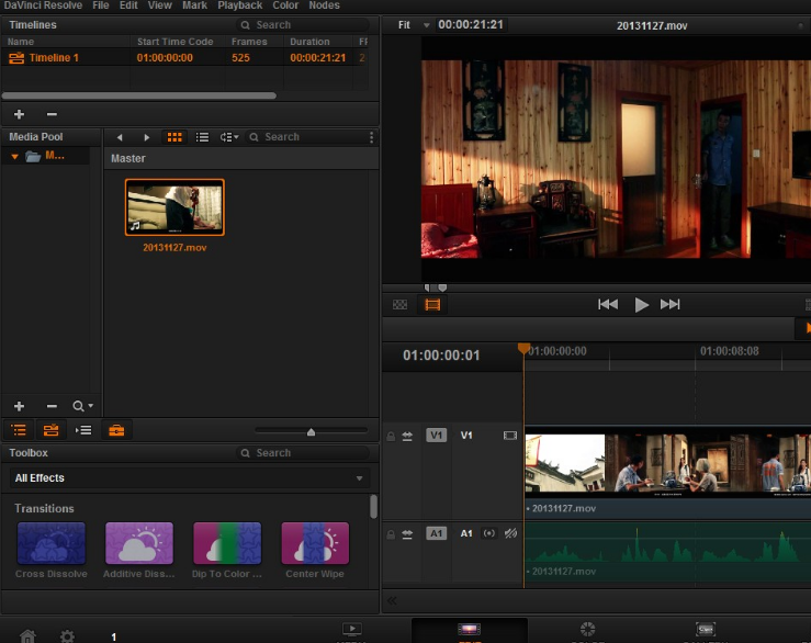 达芬奇调色15软件 davinci resolve studiowin7