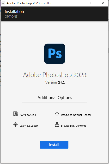 Adobe Photoshop 2023 v24.2.0【集成破解附安装教程】中文破解版安装图文教程、破解注册方法