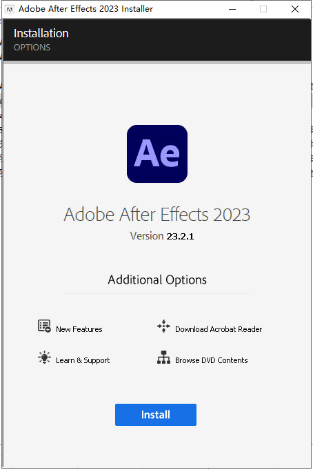 【AE 2023最新版免费下载】Adobe After Effects 2023 v23.2.1中文破解版附安装教程安装图文教程、破解注册方法