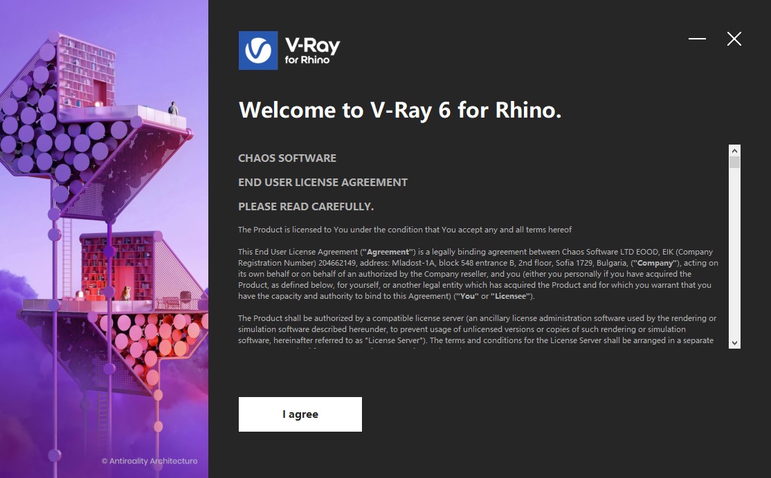 【犀牛rhino VRay渲染器】V-Ray 6.00.00 for Rhino 6/7/8破解版下载安装图文教程、破解注册方法