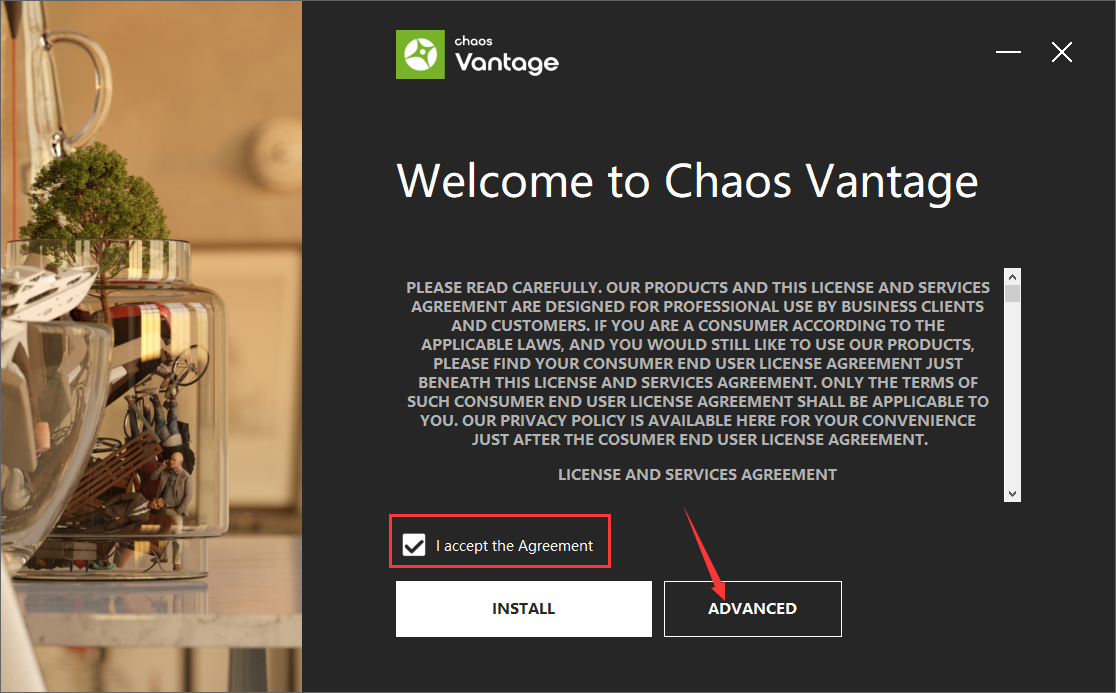 Chaos Vantage 1.8.5实时光线追踪预览软件【附破解补丁+安装教程】英文破解版安装图文教程、破解注册方法