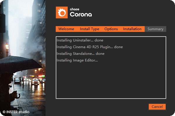 【C4D CR9.1渲染器】C4D实时交互渲染器 Corona Renderer 9 Hotfix 1 for Cinema 4D R17-2023 英文破解版安装图文教程、破解注册方法