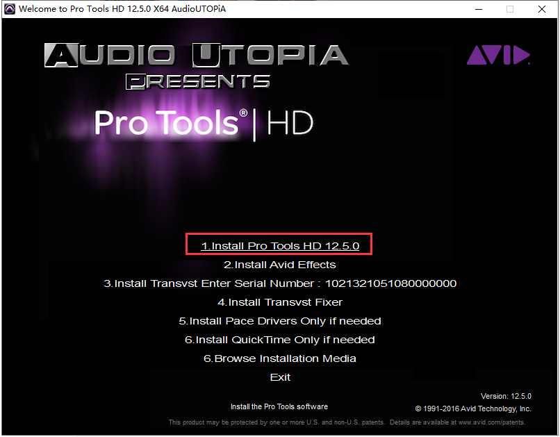 Pro Tools 12.5简体中文绿色破解版安装图文教程、破解注册方法
