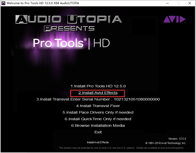 Pro Tools 12.5简体中文绿色破解版安装图文教程、破解注册方法