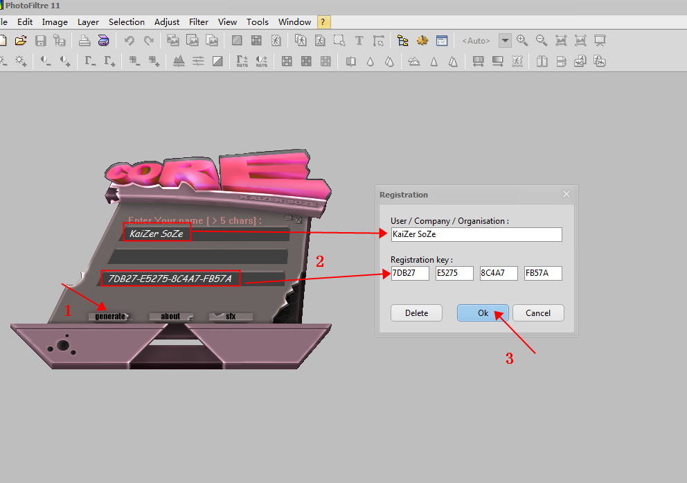 photofiltre studio v11.4.0【图像编辑软件】英文破解版安装图文教程、破解注册方法