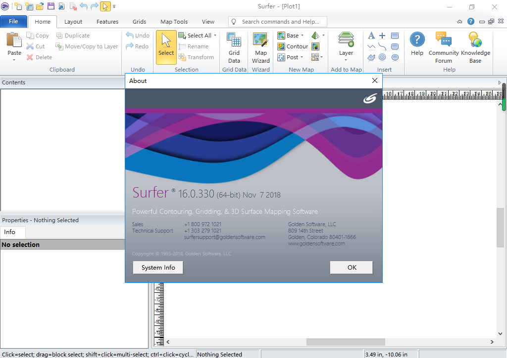 Golden Software Surfer 16【三维建模绘图软件】官方破解版安装图文教程、破解注册方法