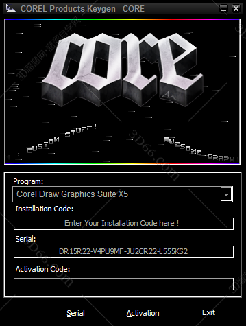 coreldraw x6破解版含注册机