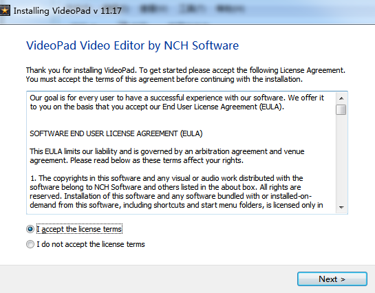 VideoPad Video Editor v11.17【视频编辑器】英文免费版下载安装图文教程、破解注册方法