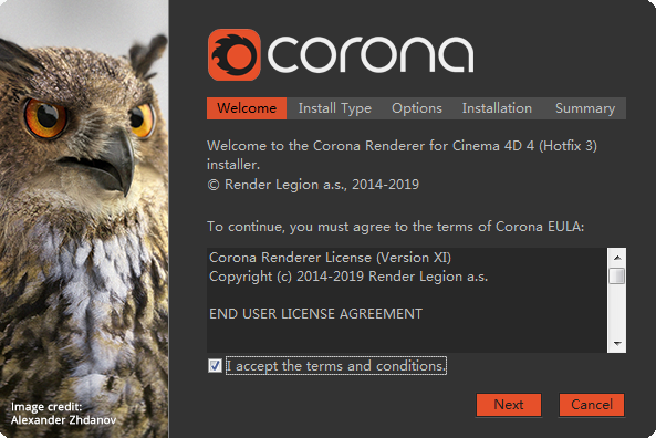 Corona Renderer 3.2 【CR渲染器3.2】 for Cinema 4D R14 – R20 破解版安装图文教程、破解注册方法
