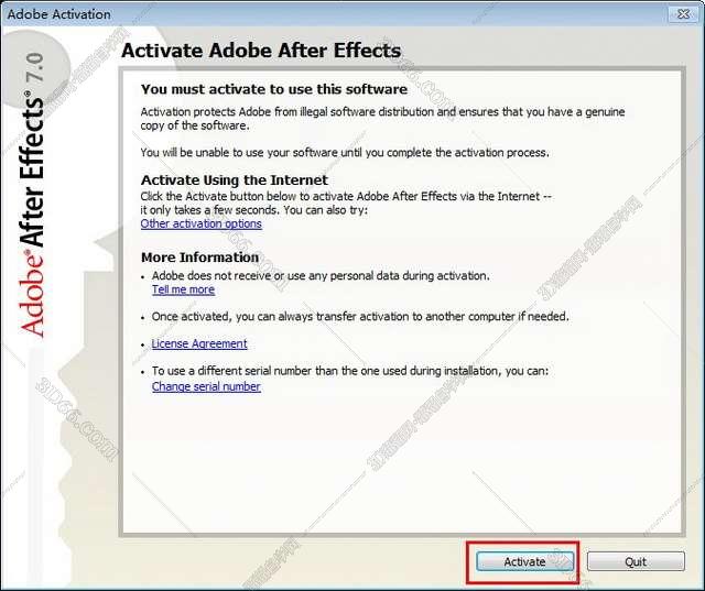 Adobe After Effects 6.5【视频处理工具】完美激活汉化版安装图文教程、破解注册方法