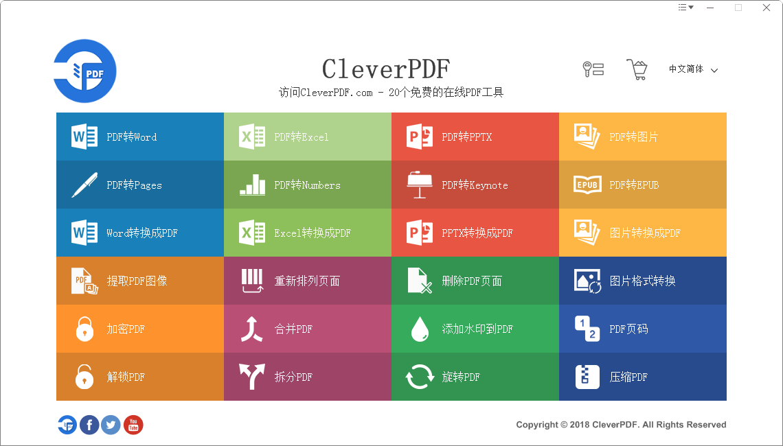 CleverPDF v3.0【万能pdf转换器】中文破解版下载安装图文教程、破解注册方法