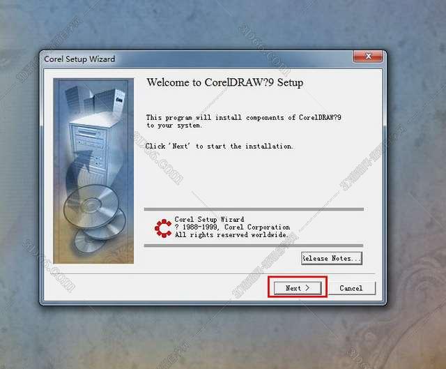 CorelDraw 9.0 官方中文版安装图文教程、破解注册方法
