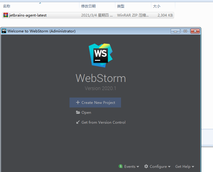 JetBrains WebStorm 2020.1【前端程序开发软件】简体中文版免费下载安装图文教程、破解注册方法