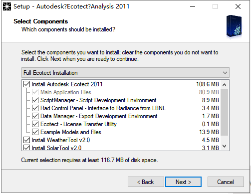 Autodesk Ecotect Analysis 2011官方免费中文版安装图文教程、破解注册方法
