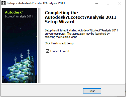 Autodesk Ecotect Analysis 2011官方免费中文版安装图文教程、破解注册方法