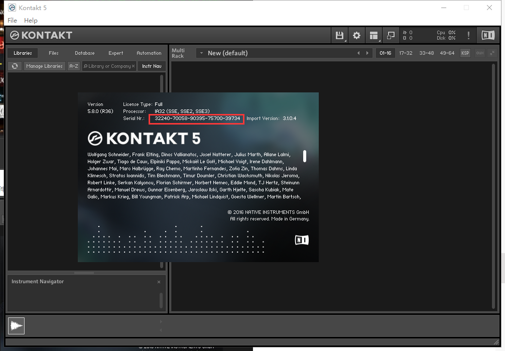 Kontakt 5.8【音频采样器】集成破解版安装图文教程、破解注册方法