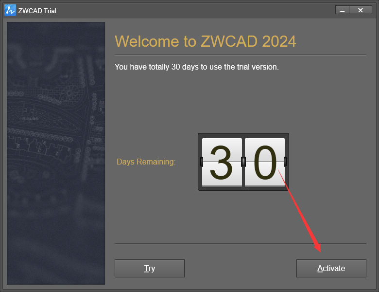 中望CAD ZWCAD Professional 2024【国产CAD软件免费下】英文免费破解版安装图文教程、破解注册方法