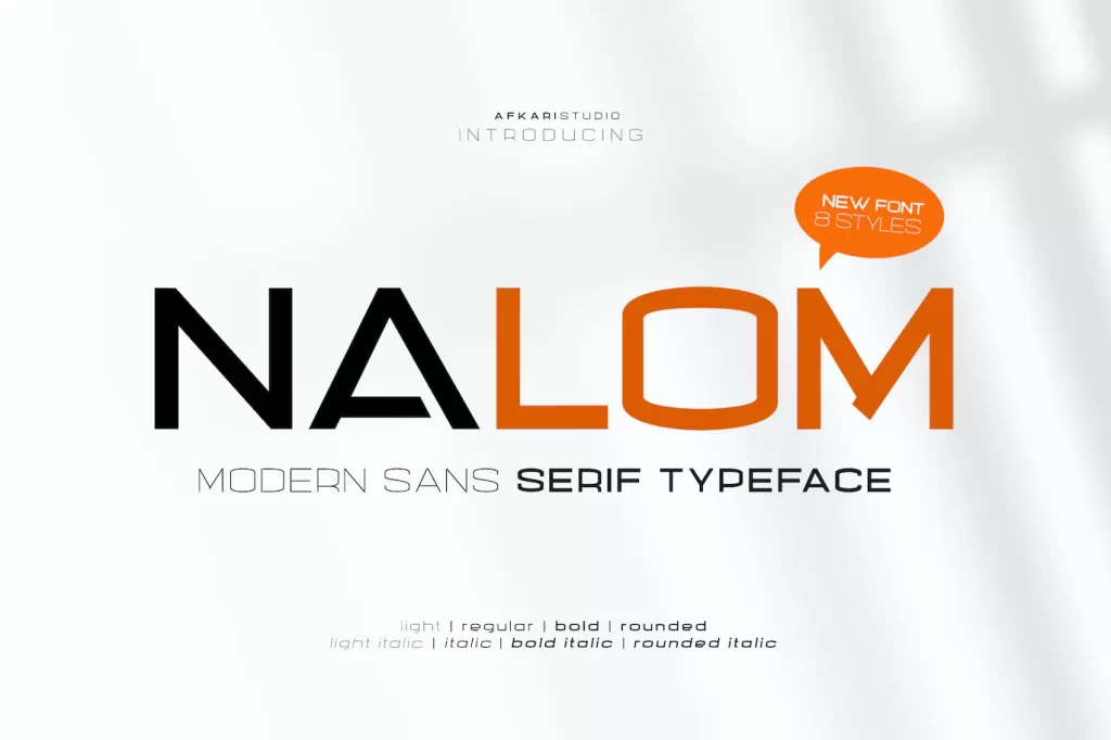 图片[1]-Nalom Sans Serif 字体系列：时尚高端品牌设计无衬线英文字体知识兔