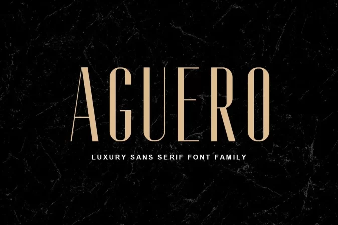 Aguero Sans Free - 现代风格衬线英文字体下载+安装教程